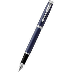 Parker IM Blue with Chrome Trim Fountain Pen-Pen Boutique Ltd