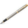 Parker IM Brushed Metal with Gold Trim Fountain Pen-Pen Boutique Ltd