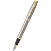 Parker IM Brushed Metal with Gold Trim Fountain Pen-Pen Boutique Ltd