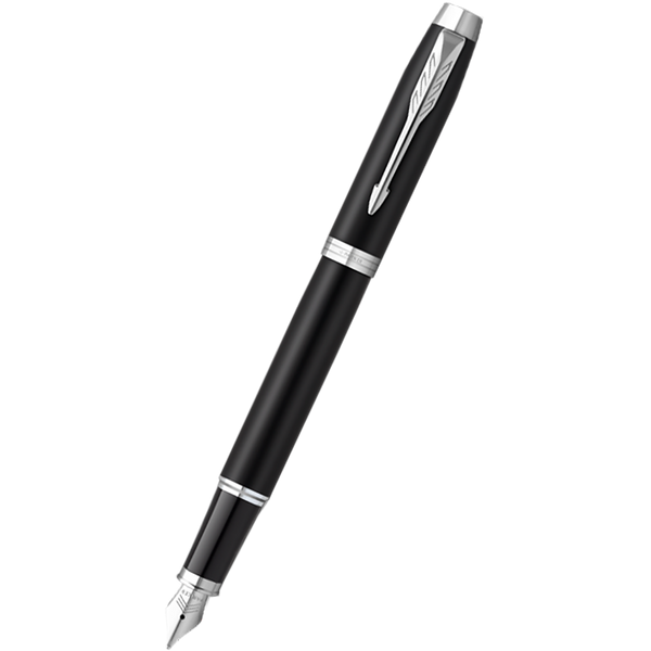 Parker IM Fountain Pen - Black - Chrome Trim-Pen Boutique Ltd