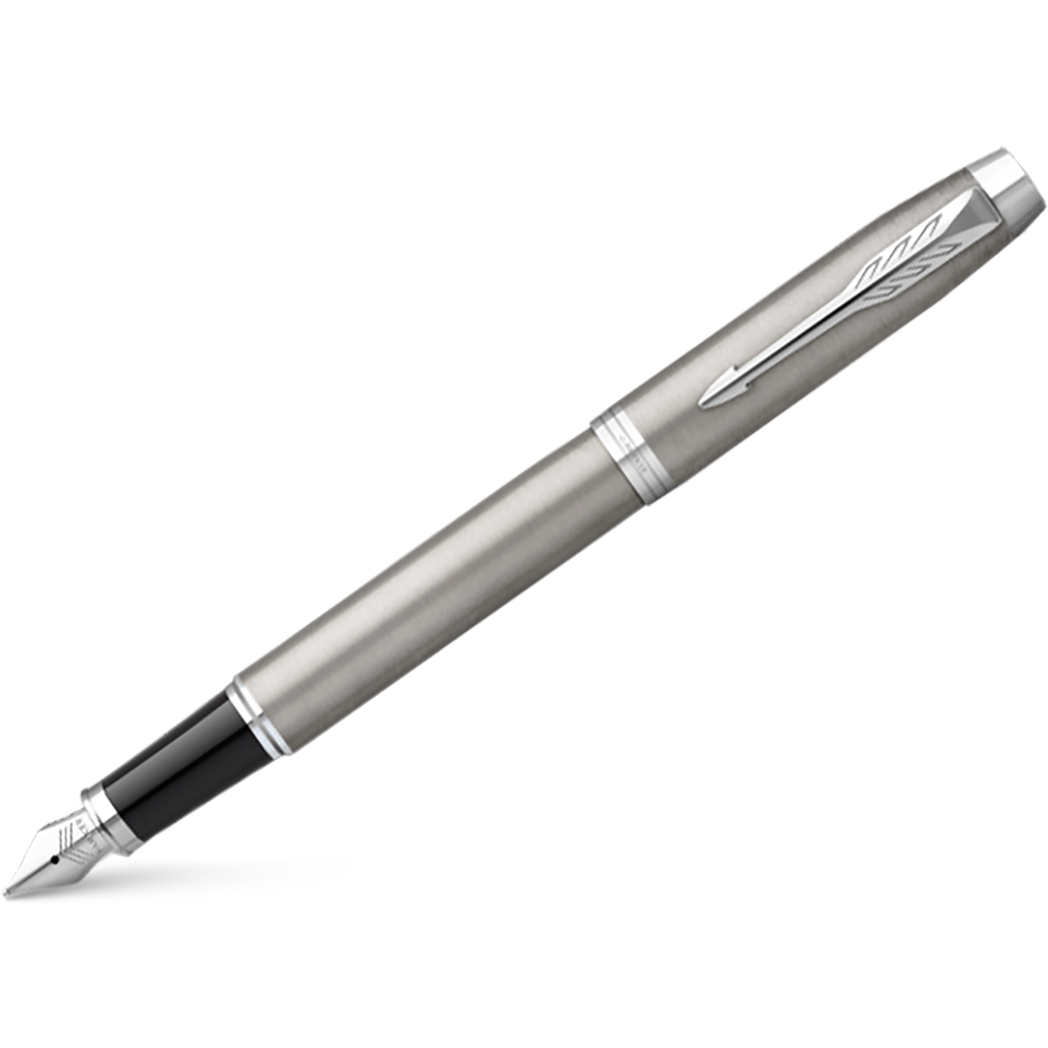 Parker IM Fountain Pen - Stainless Steel - Chrome Trim-Pen Boutique Ltd