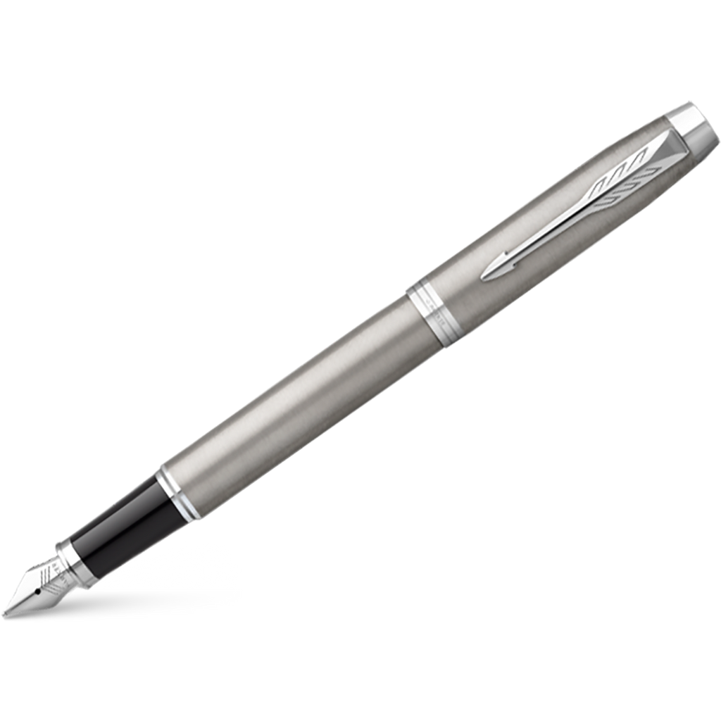 Parker IM Fountain Pen Stainless Steel Chrome Trim Pen Boutique Ltd