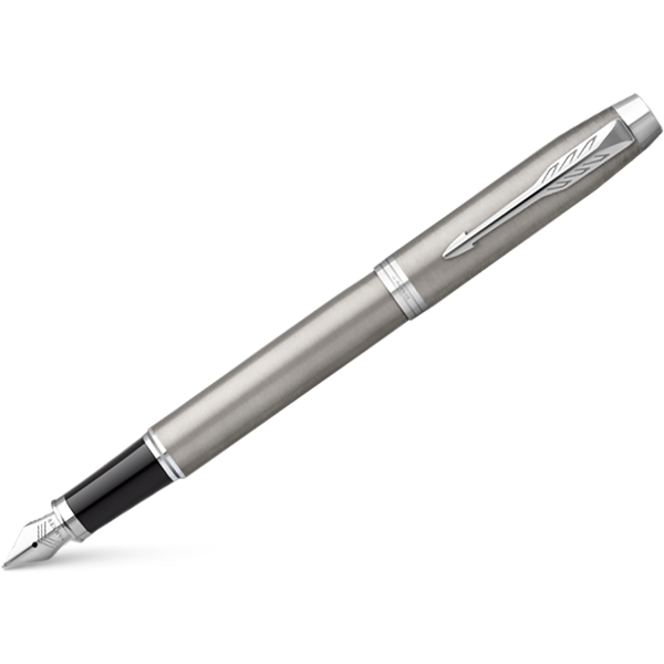 Parker IM Fountain Pen Stainless Steel Chrome Trim Pen Boutique Ltd