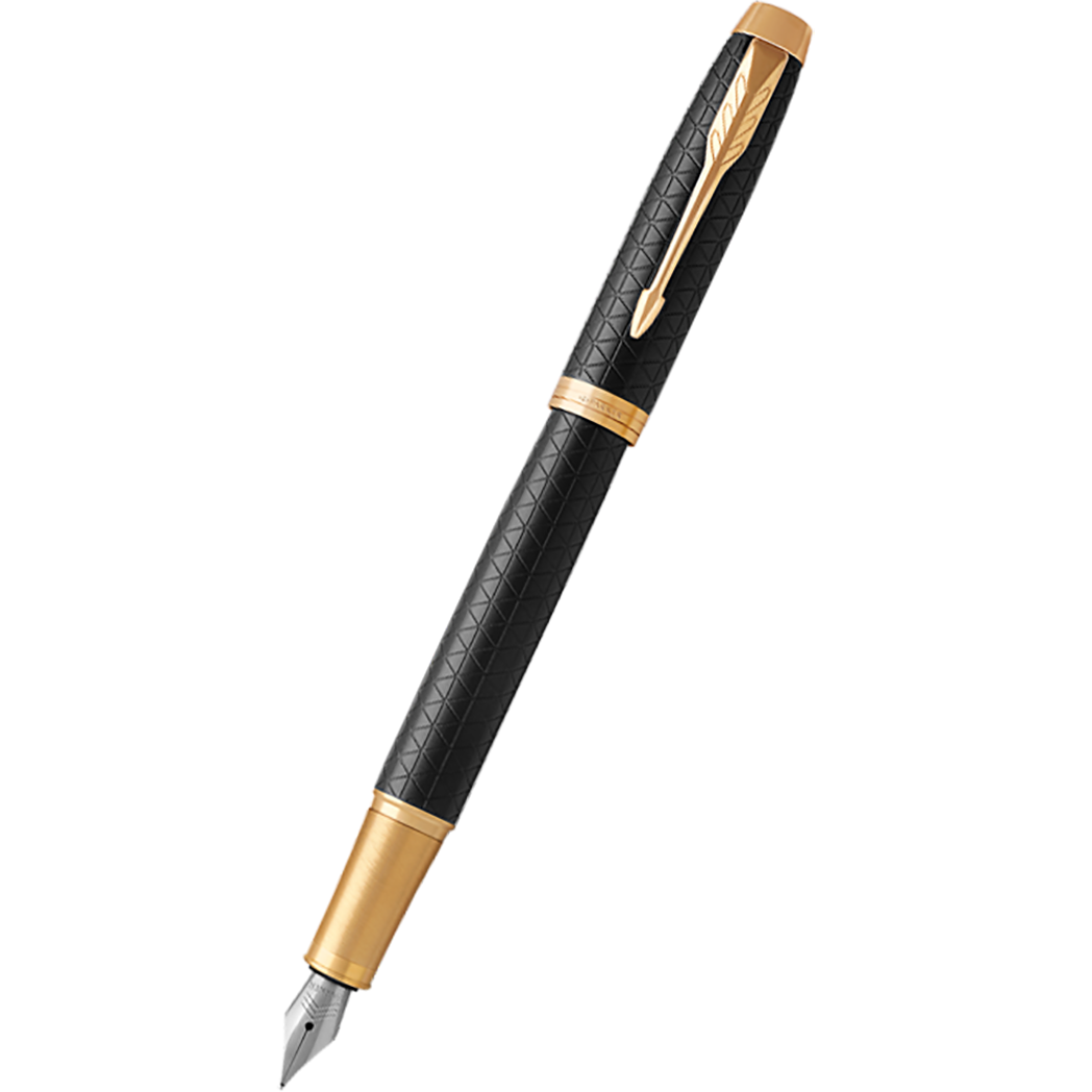 Parker IM Premium Black with Gold Trim Fountain Pen-Pen Boutique Ltd