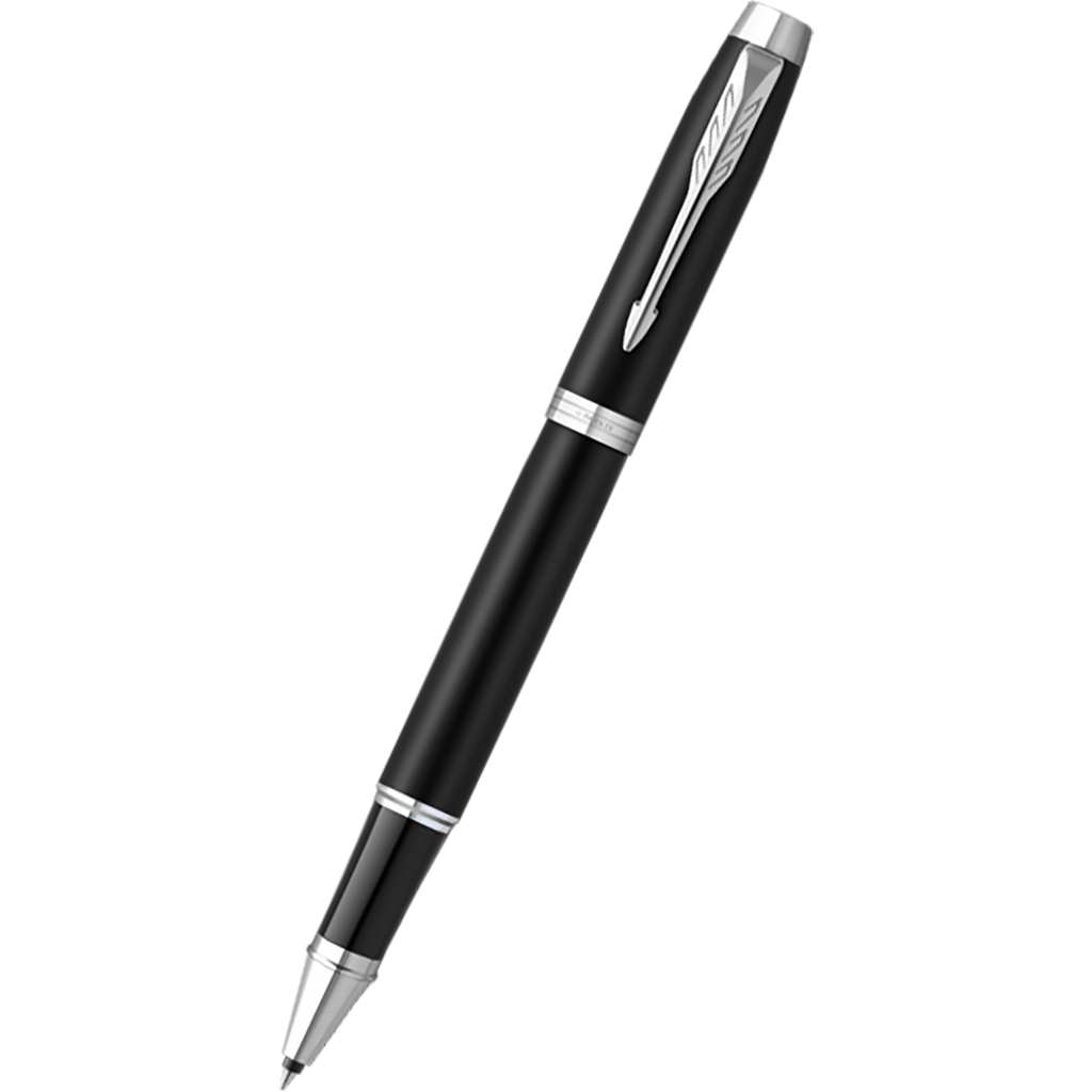 Parker IM Rollerball Pen - Black - Chrome Trim-Pen Boutique Ltd