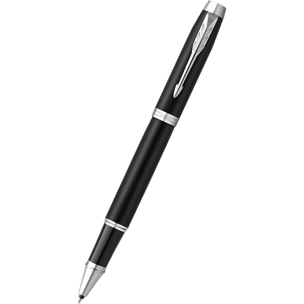 Parker IM Rollerball Pen - Black - Chrome Trim-Pen Boutique Ltd