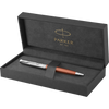 Parker Sonnet Ballpoint Pen - Metal & Orange-Pen Boutique Ltd