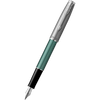 Parker Sonnet Fountain Pen - Metal & Green-Pen Boutique Ltd