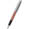 Parker Sonnet Fountain Pen - Metal & Orange-Pen Boutique Ltd