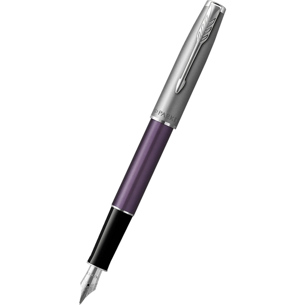 Parker Sonnet Fountain Pen - Metal & Violet-Pen Boutique Ltd