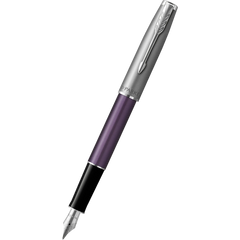 Parker Sonnet Fountain Pen - Metal & Violet-Pen Boutique Ltd