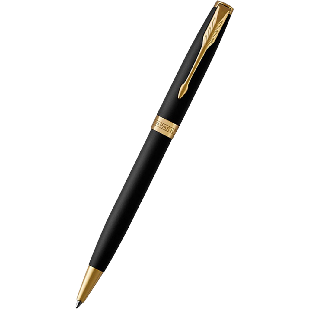 Parker Sonnet Matte Black with Gold Trim Ballpoint Pen-Pen Boutique Ltd