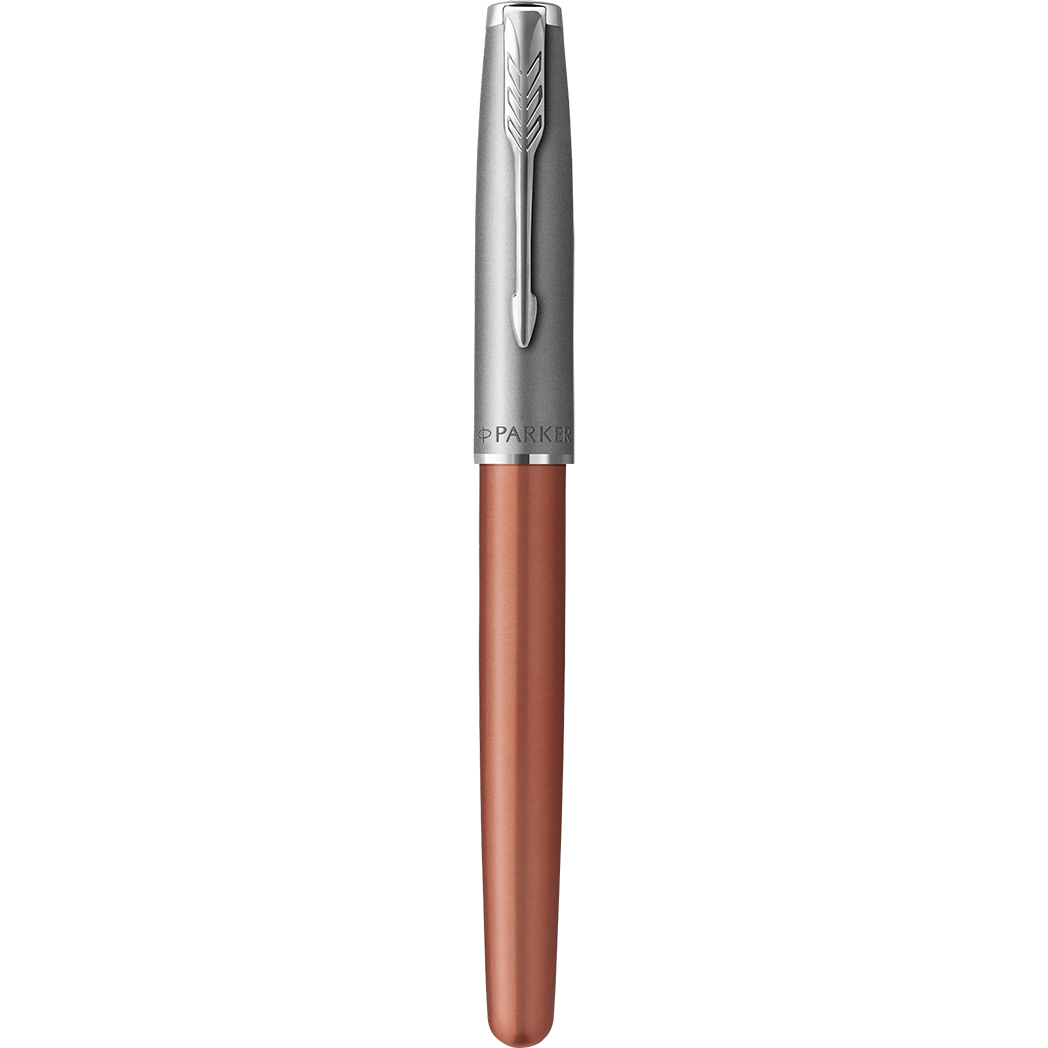 Parker Sonnet Rollerball Pen - Metal & Orange-Pen Boutique Ltd