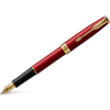 Parker Sonnet Red Lacquer with Gold Trim Fountain Pen-Pen Boutique Ltd
