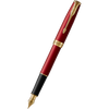 Parker Sonnet Red Lacquer with Gold Trim Fountain Pen-Pen Boutique Ltd