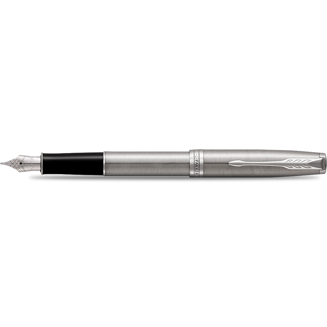 Parker Sonnet Stainless Steel with Chrome Trim Fountain Pen-Pen Boutique Ltd