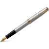 Parker Sonnet Stainless Steel with Gold Trim Fountain Pen-Pen Boutique Ltd