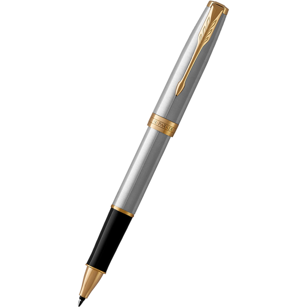 Parker Sonnet Stainless Steel with Gold Trim Rollerball Pen