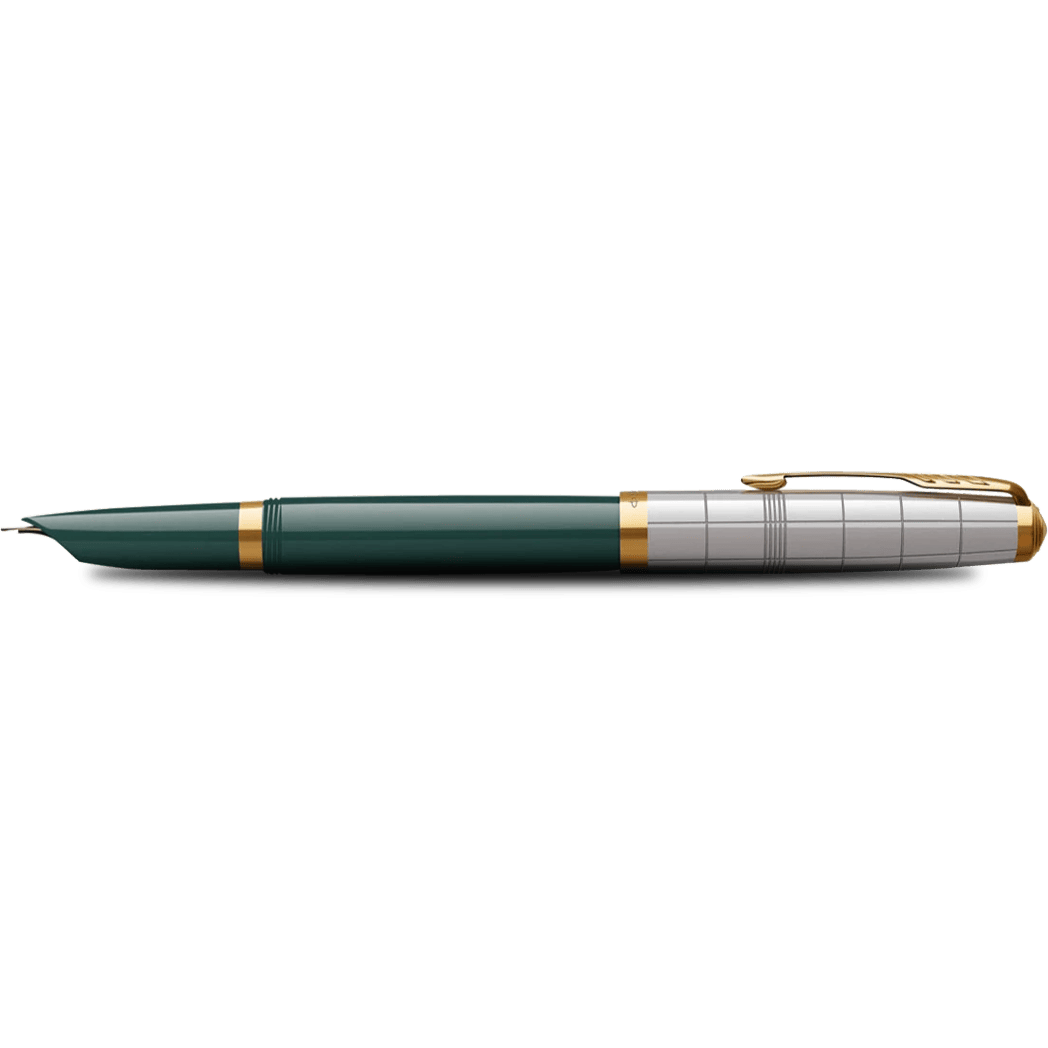 Parker 51 Fountain Pen - Premium Forest Green - Gold Trim-Pen Boutique Ltd