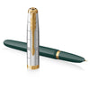 Parker 51 Fountain Pen - Premium Forest Green - Gold Trim-Pen Boutique Ltd
