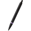 Parker IM Ballpoint Pen - Satin Black - Amethyst Purple Ring-Pen Boutique Ltd