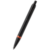 Parker IM Ballpoint Pen - Satin Black - Flame Orange Ring-Pen Boutique Ltd