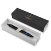 Parker IM Ballpoint Pen - Satin Black - Marine Blue Ring-Pen Boutique Ltd
