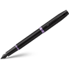 Parker IM Fountain Pen - Satin Black - Amethyst Purple Ring-Pen Boutique Ltd