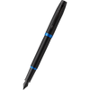 Parker IM Fountain Pen - Satin Black - Marine Blue Ring-Pen Boutique Ltd