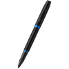 Parker IM Rollerball Pen - Satin Black - Marine Blue Ring-Pen Boutique Ltd