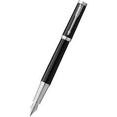 Parker Ingenuity Core Fountain Pen - Black - Chrome Trim-Pen Boutique Ltd