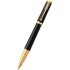Parker Ingenuity Core Fountain Pen - Black - Gold Trim-Pen Boutique Ltd