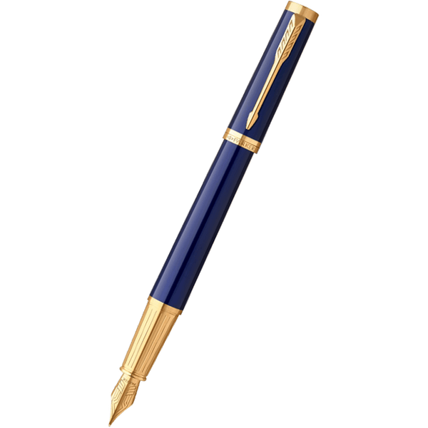 Parker Ingenuity Core Fountain Pen - Blue - Gold Trim-Pen Boutique Ltd
