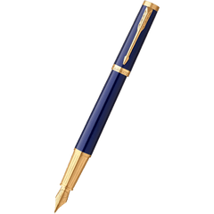 Parker Ingenuity Core Fountain Pen - Blue - Gold Trim-Pen Boutique Ltd