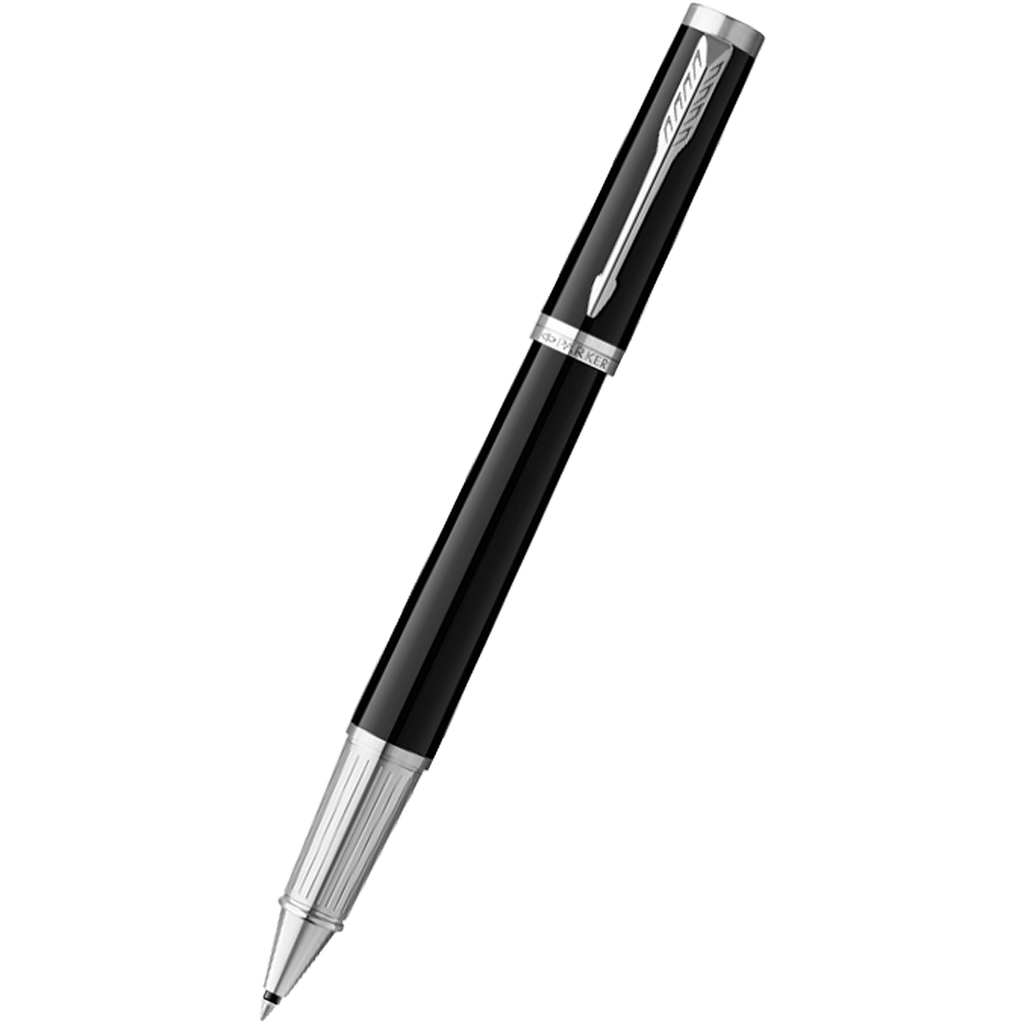 Parker Ingenuity Core Rollerball Pen - Black - Chrome Trim-Pen Boutique Ltd