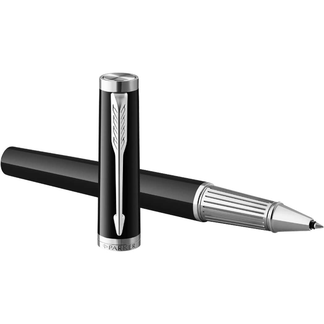 Parker Ingenuity Core Rollerball Pen - Black - Chrome Trim-Pen Boutique Ltd