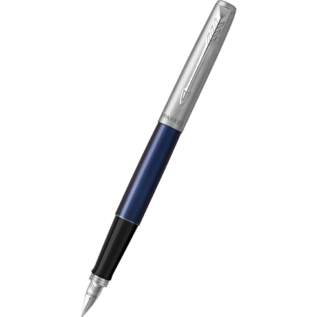 Parker Jotter Fountain Pen - Chrome Trim - Royal Blue-Pen Boutique Ltd