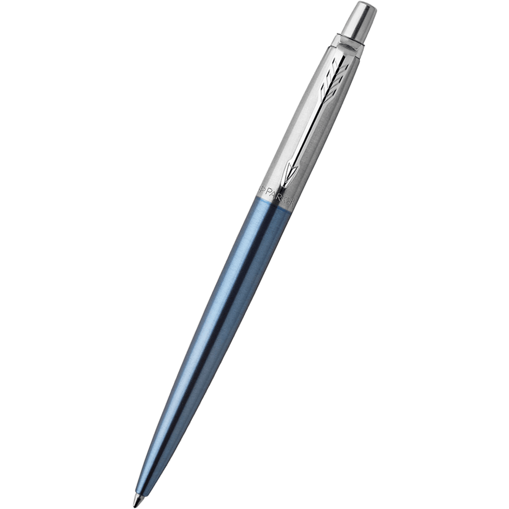 Parker Jotter Ballpoint Pen - Waterloo Blue - Chrome Trim - Pen Boutique Ltd