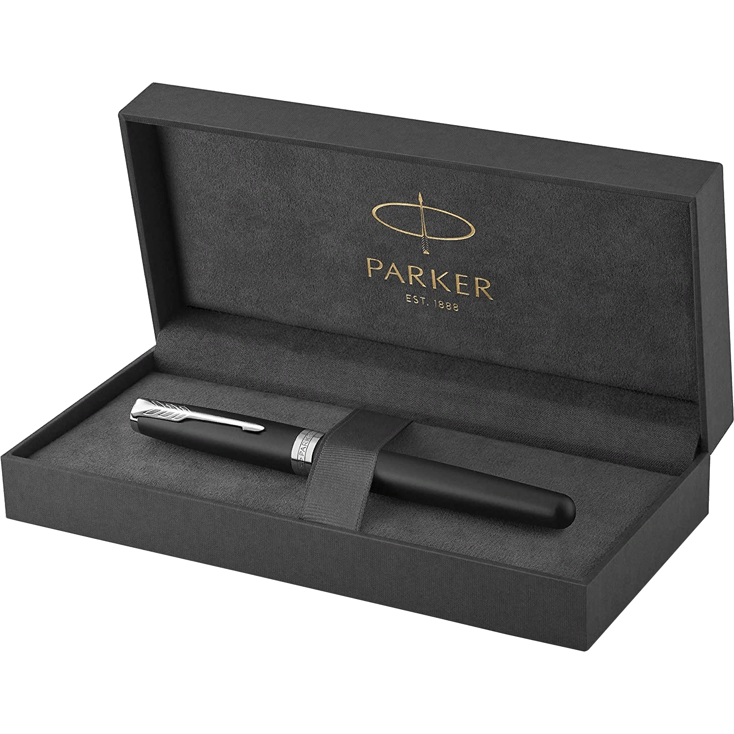 Parker Sonnet Matte Black with Chrome Trim Rollerball Pen-Pen Boutique Ltd