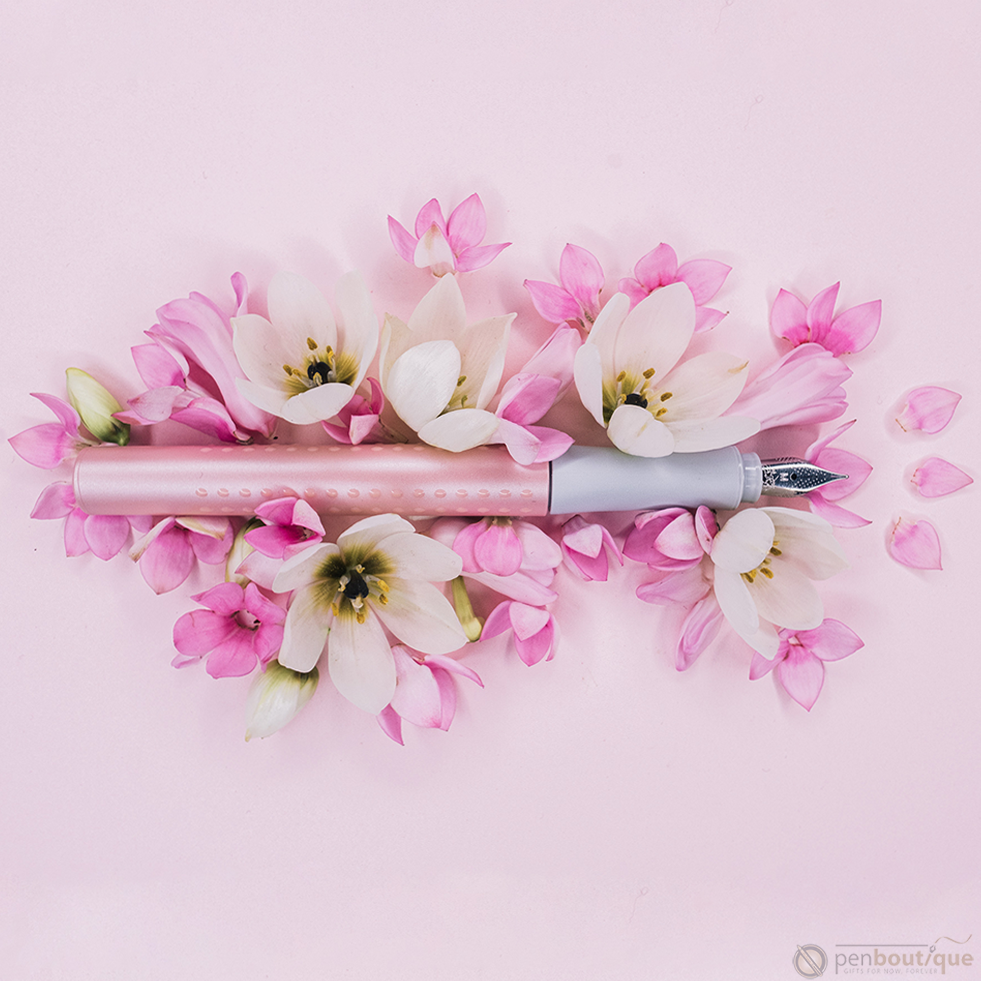 Faber Castell Grip Fountain Pen - Pearl Rose-Pen Boutique Ltd