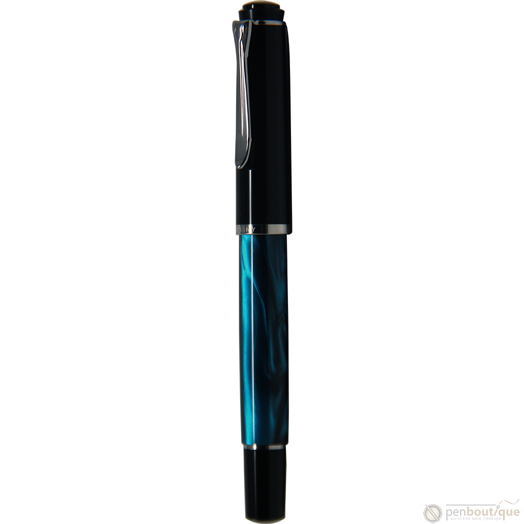 Pelikan Tradition Fountain Pen - M205 Blue Marbled-Pen Boutique Ltd