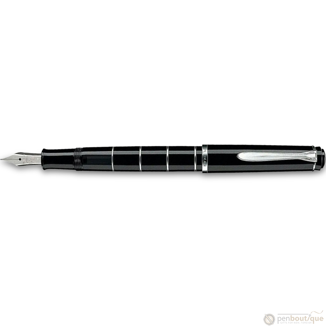 Pelikan Tradition Fountain Pen - M215 Black/Rings-Pen Boutique Ltd