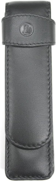 Pelikan Pen Case - TG21 Leather - Black (2 Pen Slot)-Pen Boutique Ltd
