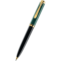 Pelikan Souveran Ballpoint Pen - K600 Black/Green-Pen Boutique Ltd