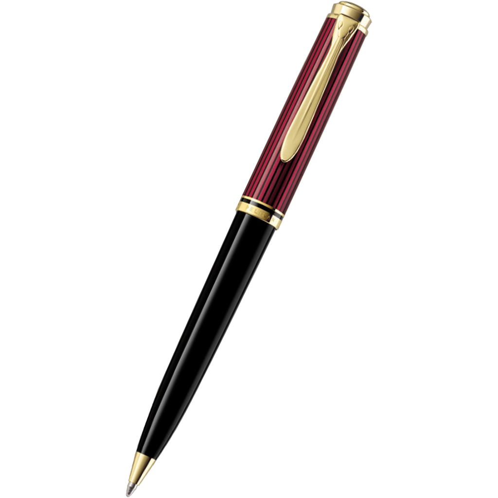 Pelikan Souveran Ballpoint Pen - K800 Black/Red-Pen Boutique Ltd