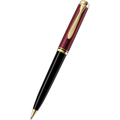 Pelikan Souveran Ballpoint Pen - K800 Black/Red-Pen Boutique Ltd