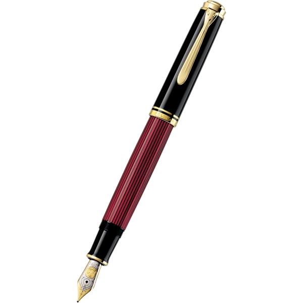 Pelikan Souveran Fountain Pen - M800 Black/Red-Pen Boutique Ltd
