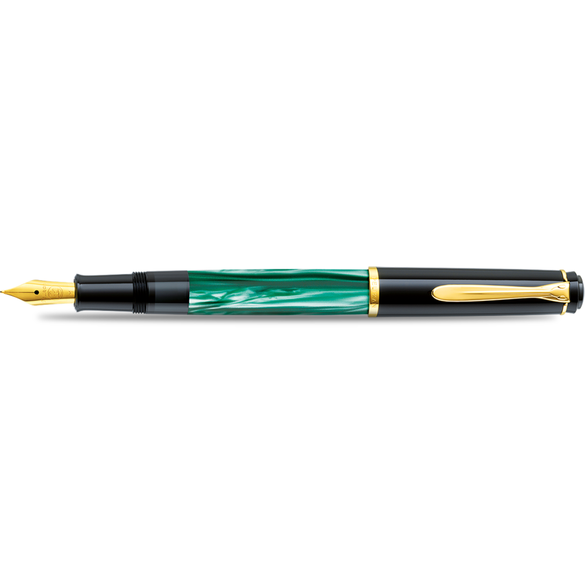 Pelikan Tradition Fountain Pen - M200 Green Marbled-Pen Boutique Ltd