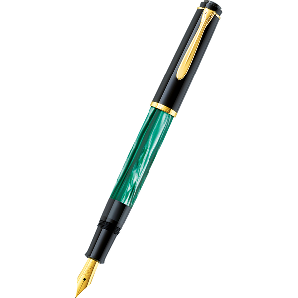 Pelikan Tradition Fountain Pen - M200 Green Marbled-Pen Boutique Ltd