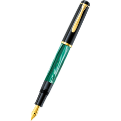 Pelikan Tradition Fountain Pen - M200 Green Marbled-Pen Boutique Ltd